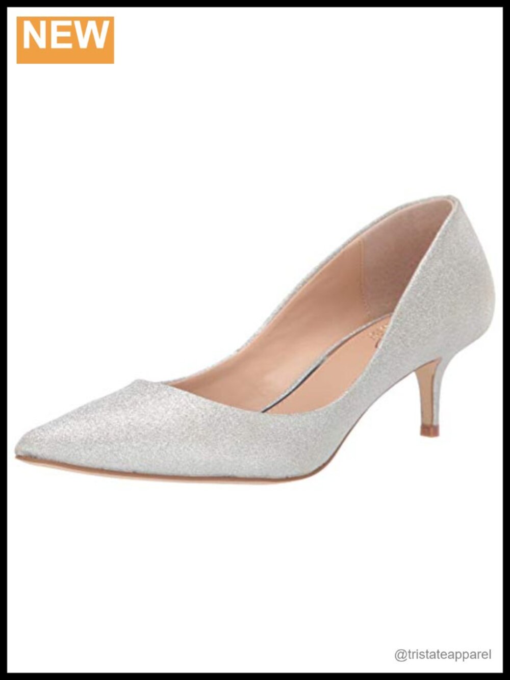 Kitten Heel Pointed Toe Pump with Ankle Strap Formal Party